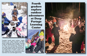 Fourth graders explore outdoor adventures at Deep Portage Learning Center