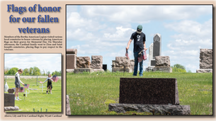 Flags of honor for our fallen veterans