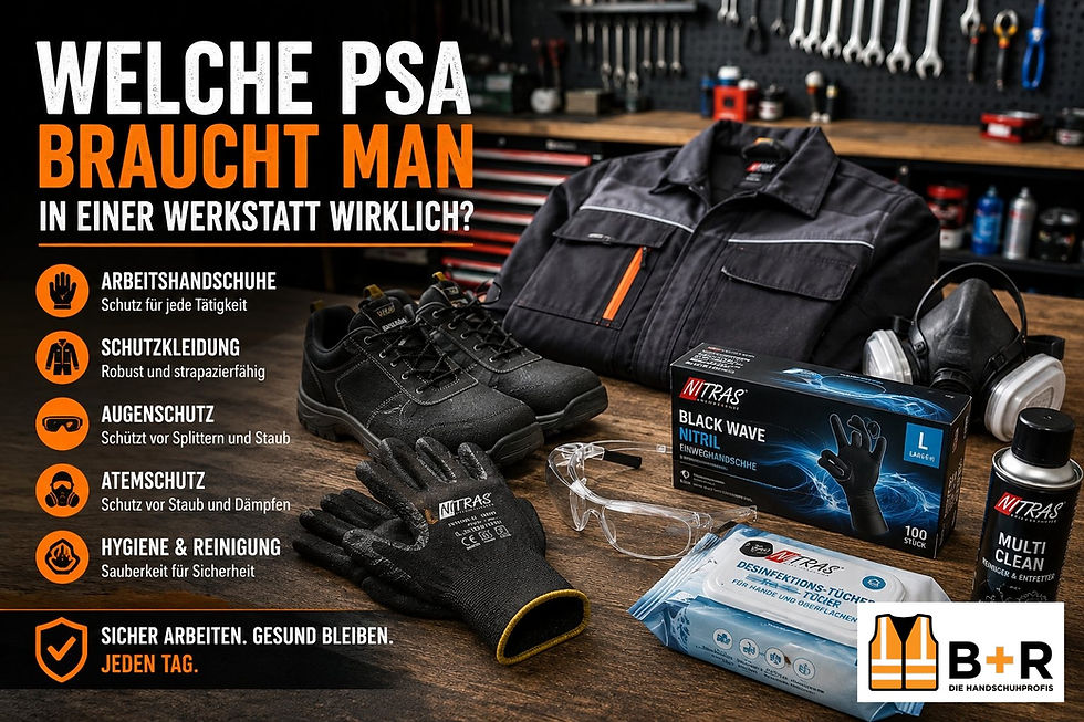 Welche PSA braucht man in einer Werkstatt wirklich?