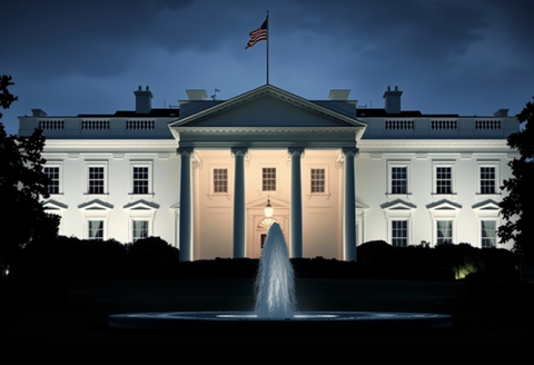The Whitehouse at night