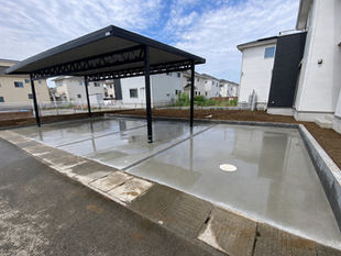 カーポート駐車場拡張工事2025.6 羽生市