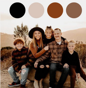 Vancouver Family Photography: Achieve Stunning Fall Photos with Expert Outfit Advice. See example of family in coordinated earth tones.