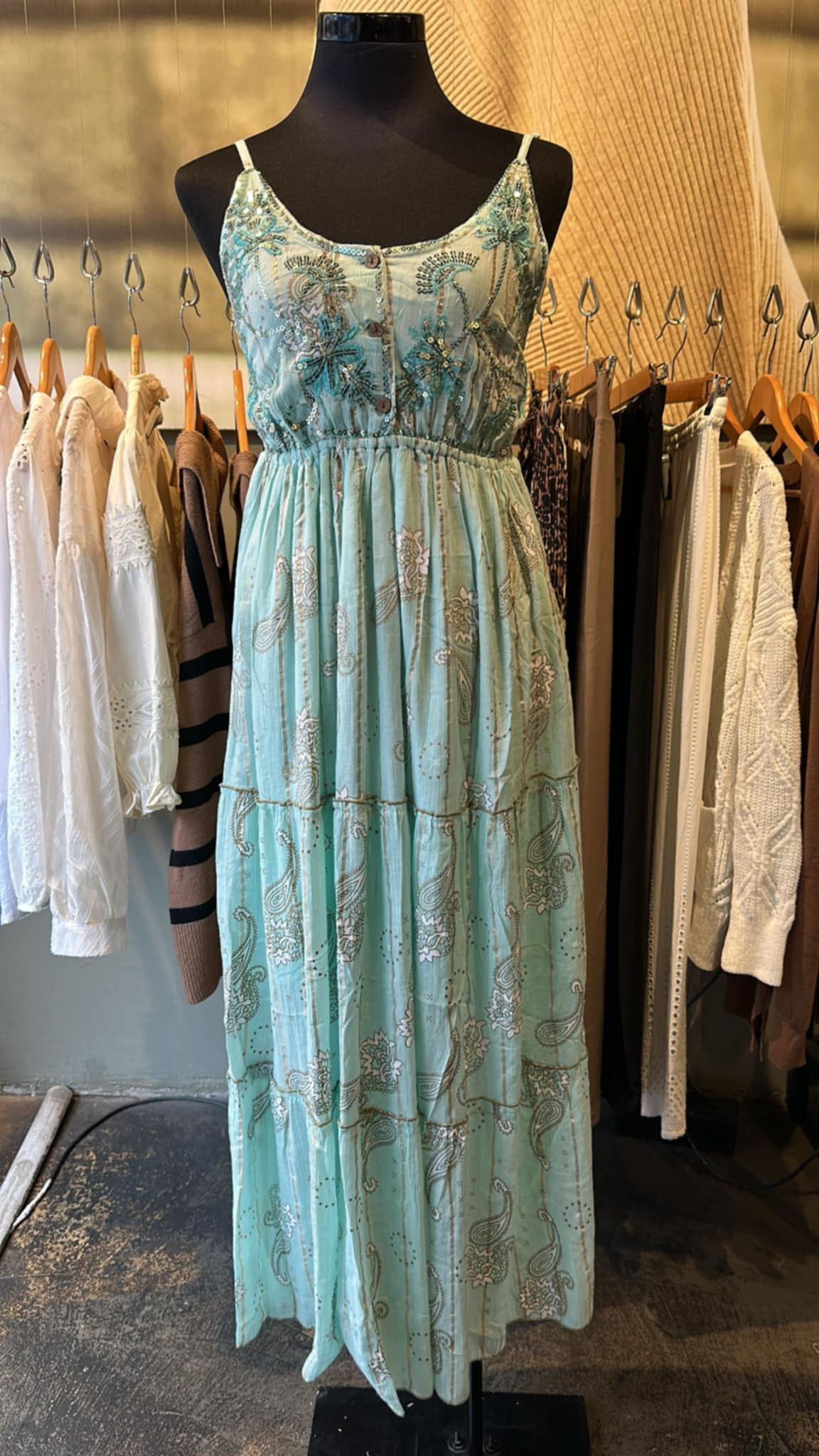 Vestido Indu turqueza 34