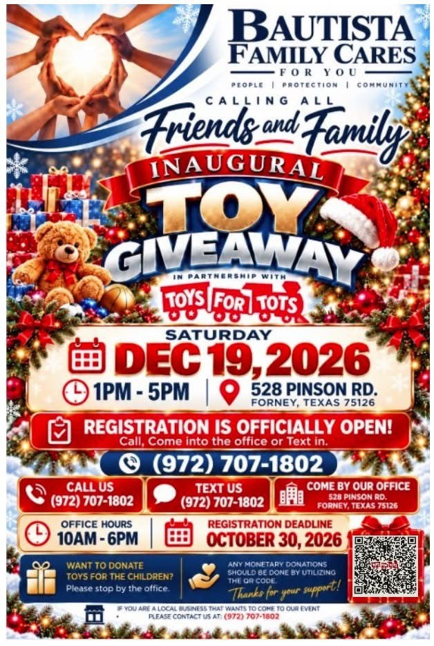 Friends and Family Inaugural Toy Give Away