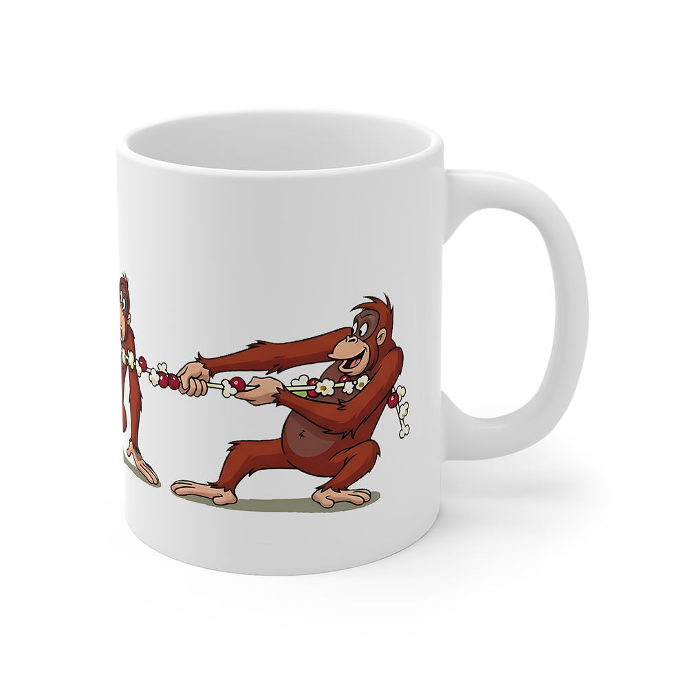 Thumbnail: Orangutan Tug of War Mug | Funny Cartoon Orangutan Illustration