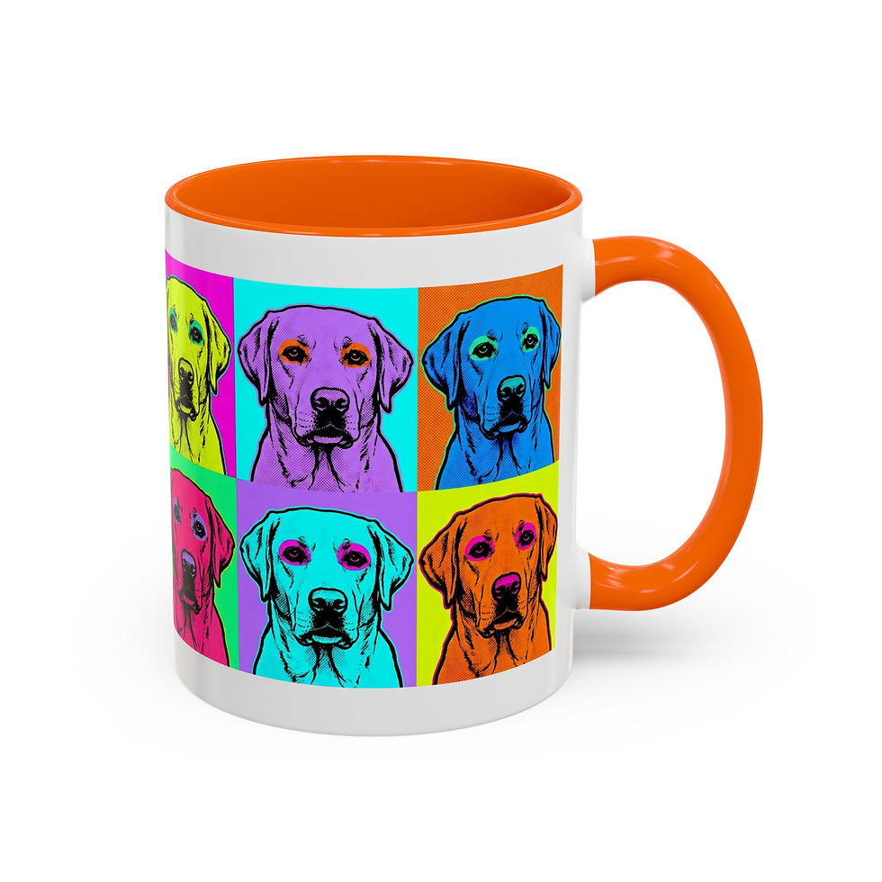 Thumbnail: Pop Art Labrador Mug | Accent Coffee Mug 11oz 15oz