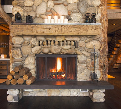 Rustic Fireplace