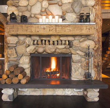 Rustic Fireplace