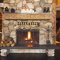 Rustic Fireplace