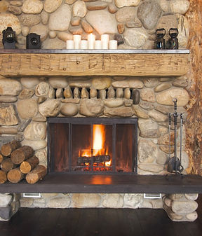 Cheminée rustique