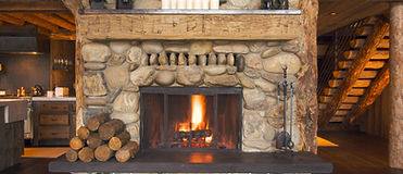 Rustic Fireplace