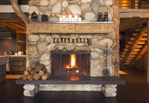 Rustic Fireplace