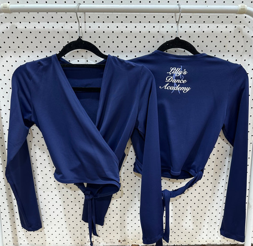Ditto Dancewear Adult's Cotton Lycra Crossover - Navy main image 1
