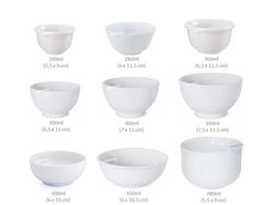 Tigelas Bowls de porcelana branca para personalizar