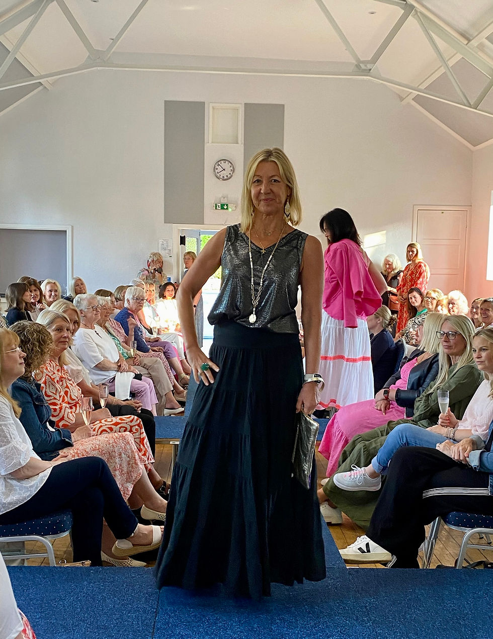 Thumbnail: Italian Cotton Tiered Maxi Skirt