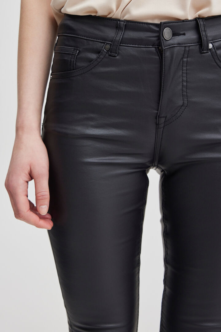 Thumbnail: B Young Slim Fit Black Faux Jeans