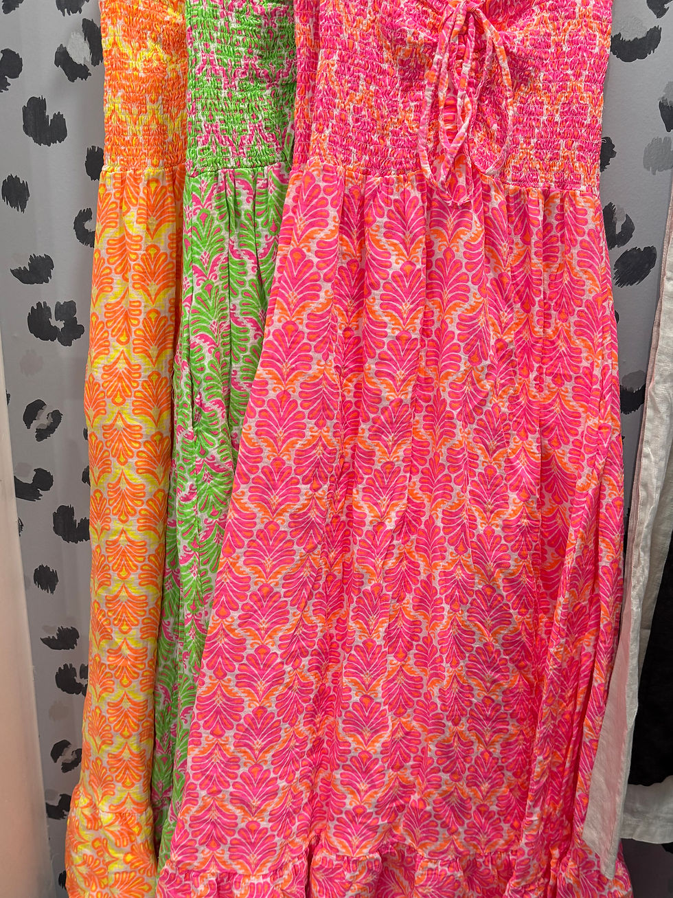 Thumbnail: Aspi Neon Print Strapless Dress - Resort Collection 