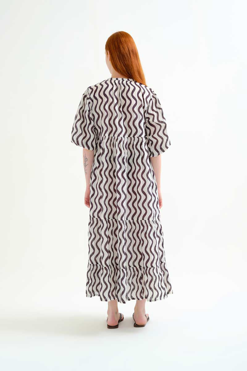 Thumbnail: Wave Cotton Dress - Spanish Collection 