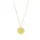 Thumbnail: Harmonia Short Gold Plated Coin Necklace