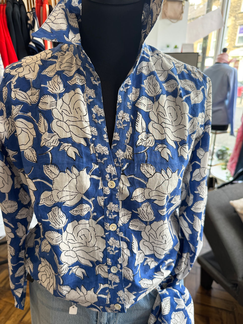 Thumbnail: Paris Cotton Print Shirt - French Collection 