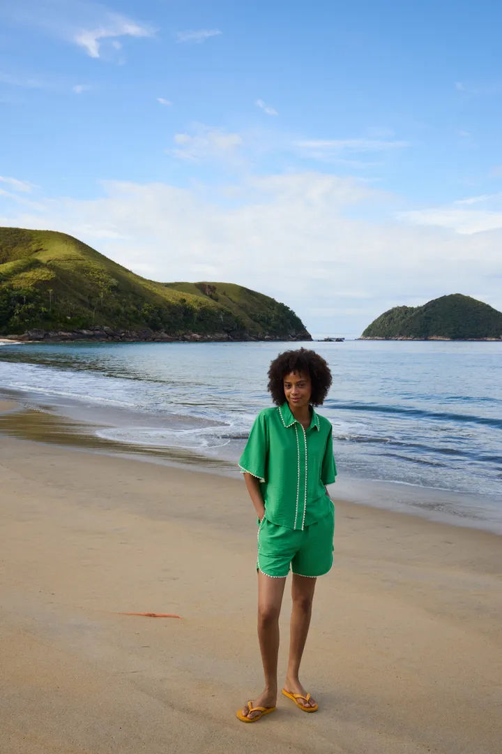 Thumbnail: Ichi Helni Short Sleeved Shirt Top