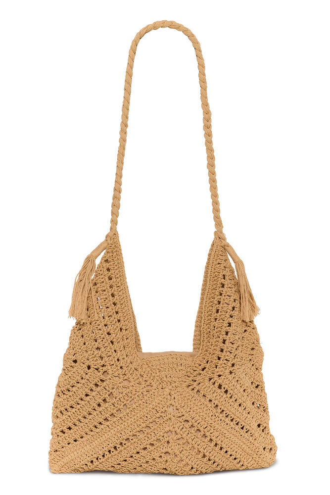 Thumbnail: Rya Knitted Toasted Brown Bag