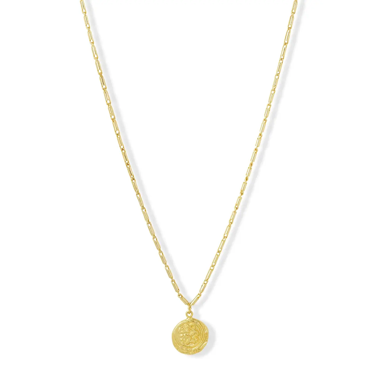 Anvi Gold Coin Short Necklace 