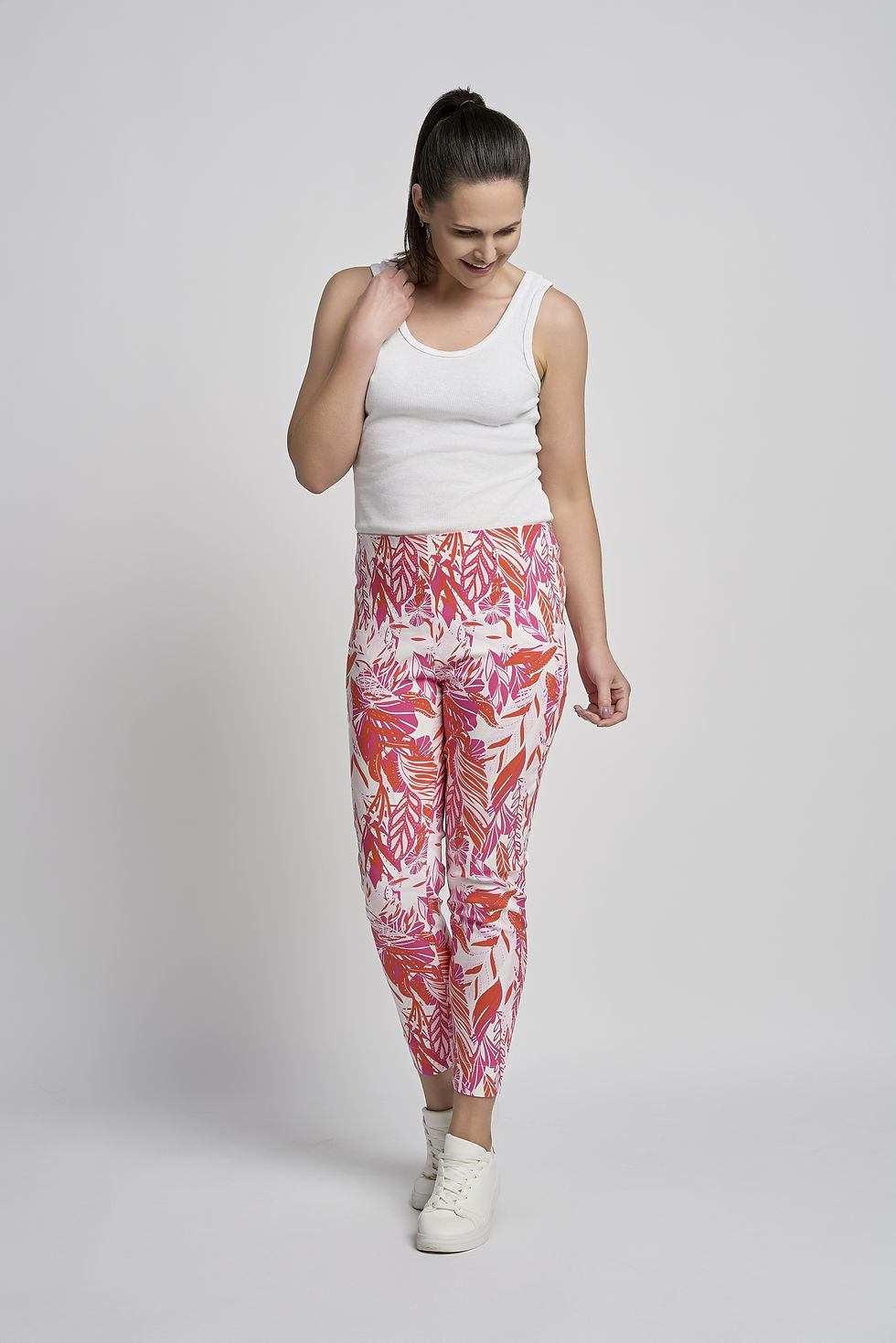 Thumbnail: Buttercup Slim Leg Pattern Trousers