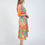 Thumbnail: Sadie Coral Turquoise Midi Dress