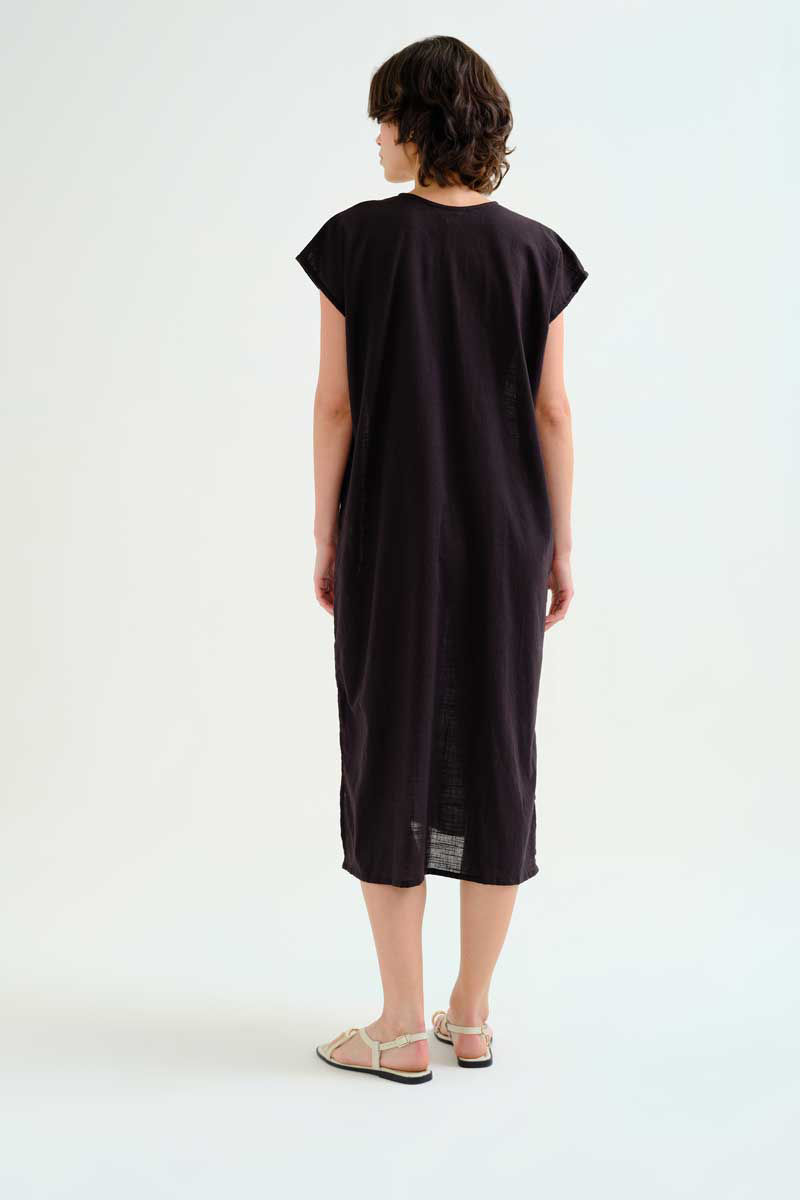 Thumbnail: Black or Green Cotton Kaftan Dress - Spanish Collection 