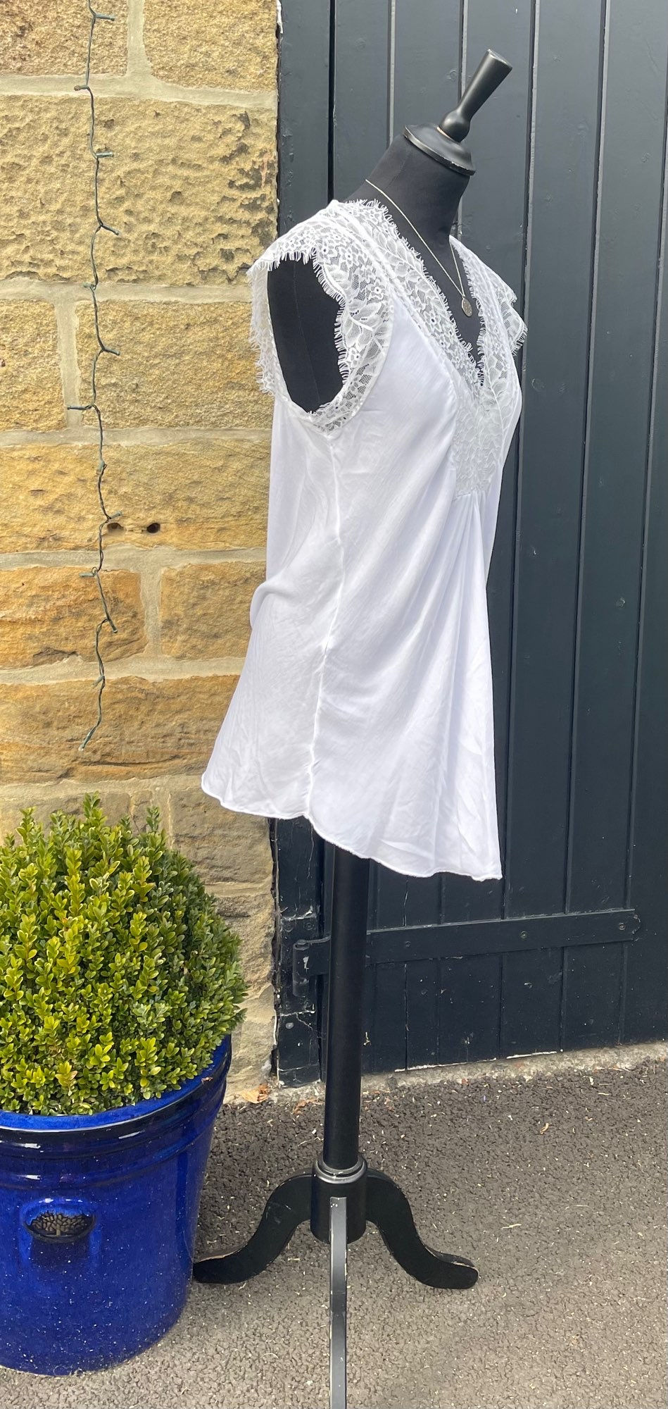 Thumbnail: Prunella Pretty Lace Trim Top