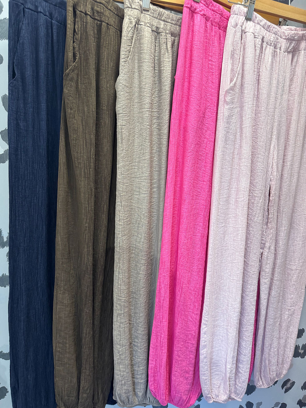 Thumbnail: Roma Ballon Crinkle Trousers 