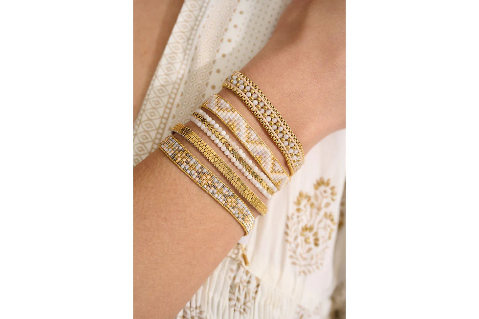 Thumbnail: Isla Turquoise or Moonstone Gold Bracelet 