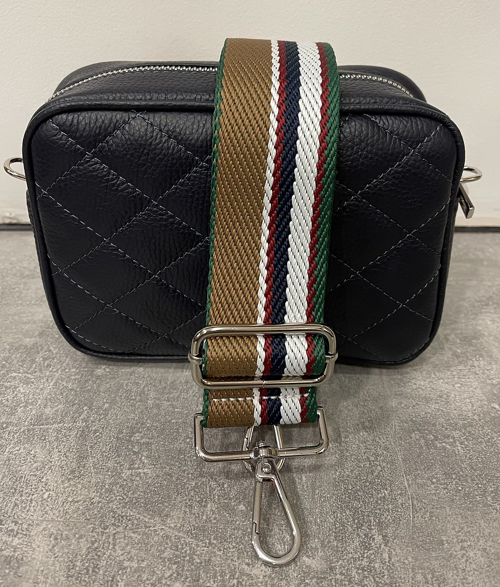 Thumbnail: Pisa Italian Leather Quilted Camera Bag