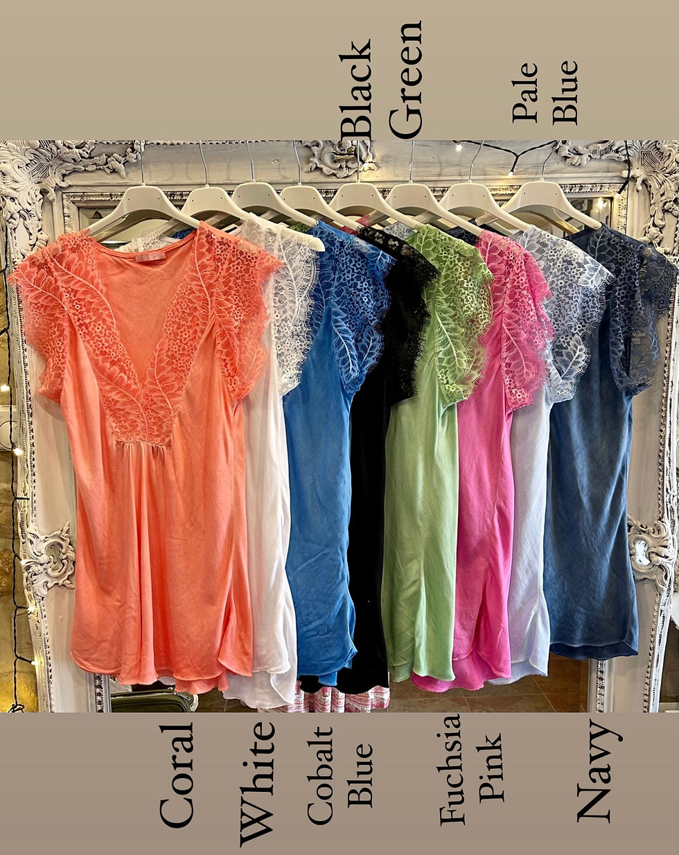 Thumbnail: Prunella Pretty Lace Trim Top