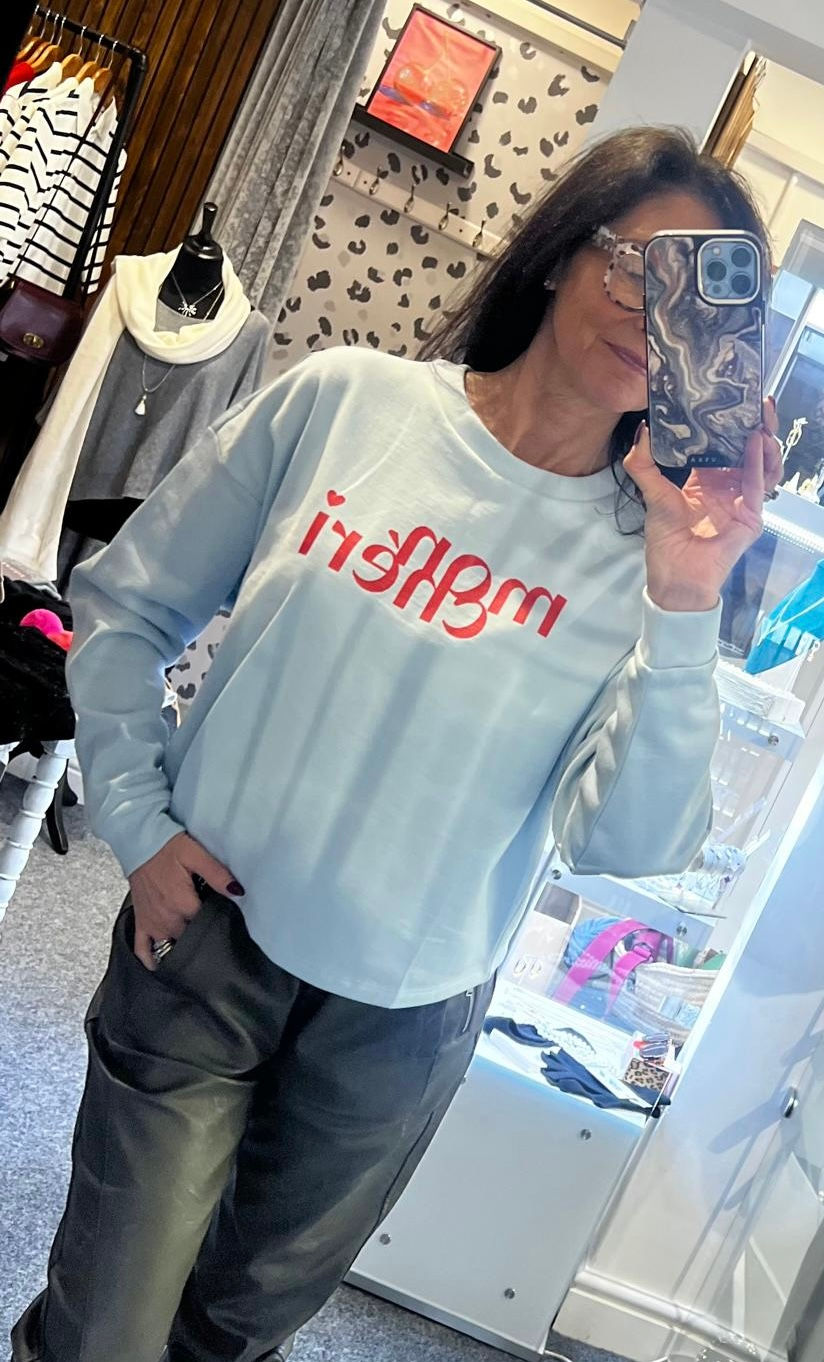 Thumbnail: Saint Tropez Mon Cheri Cotton Sweatshirt 