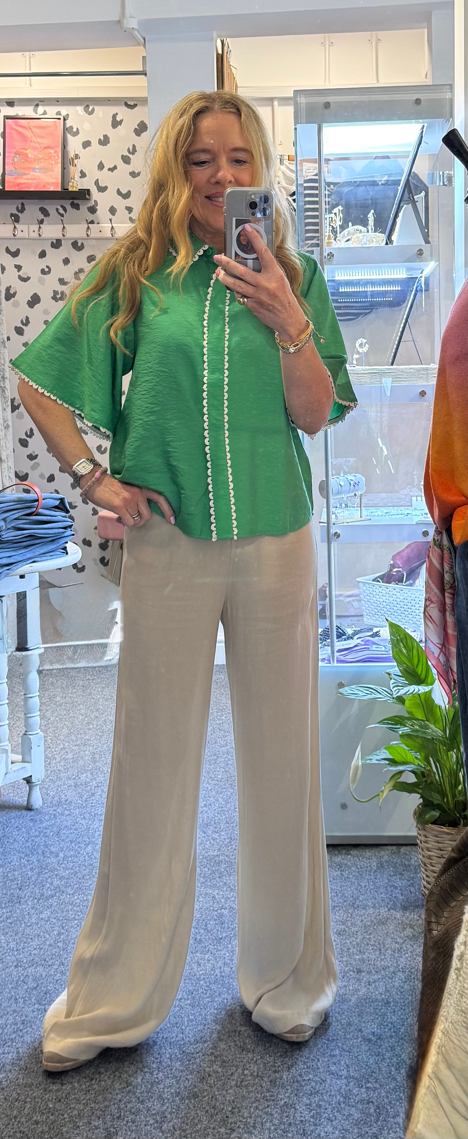 Kaycee Crepe Palazzo Trousers 