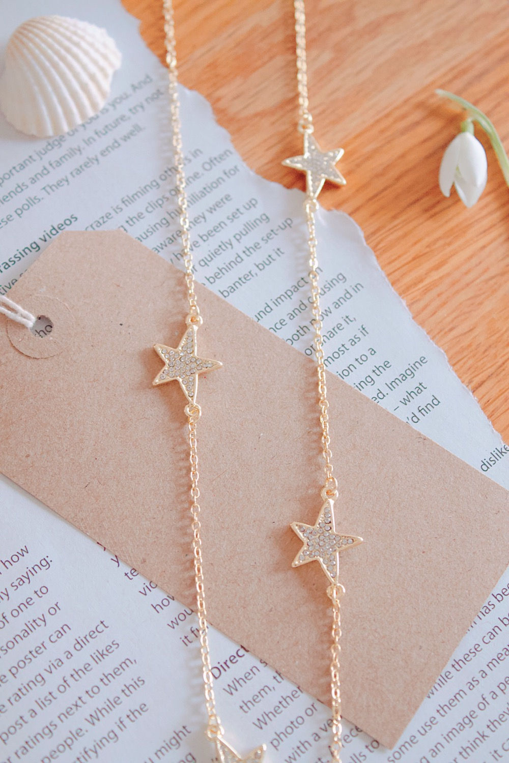 Multi Star Long Necklace 