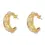 Thumbnail: Daphne Gold Hoop Earrings