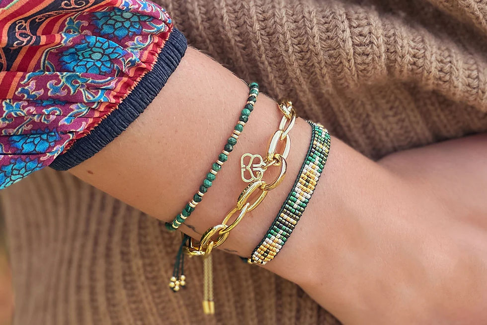 Thumbnail: Dene Gold Chain Bracelet 