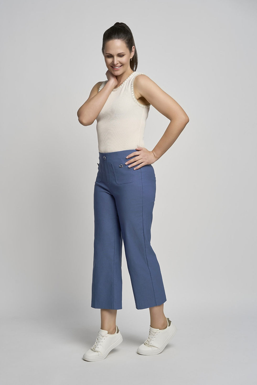 Thumbnail: Chloe Stylish Wide Leg Culottes 