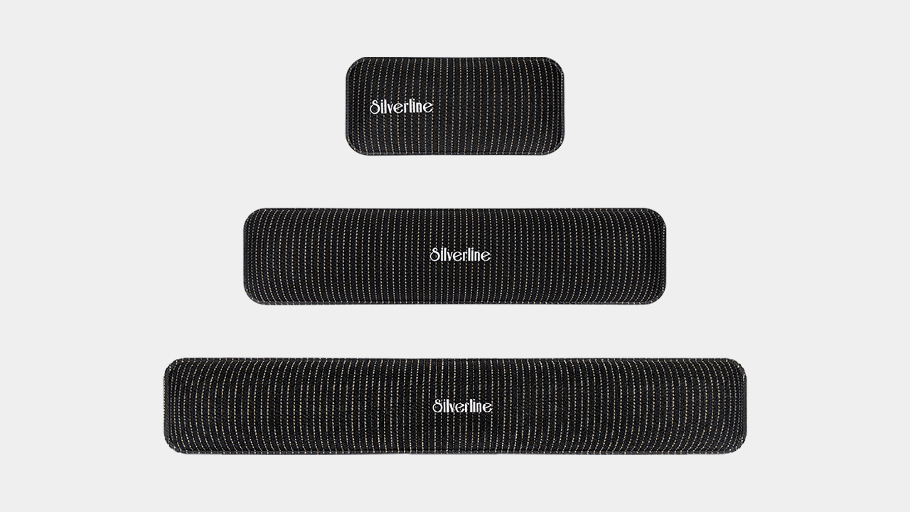 IK22︱Silverline Silver Fiber Fabric Keyboard Wrist Rest