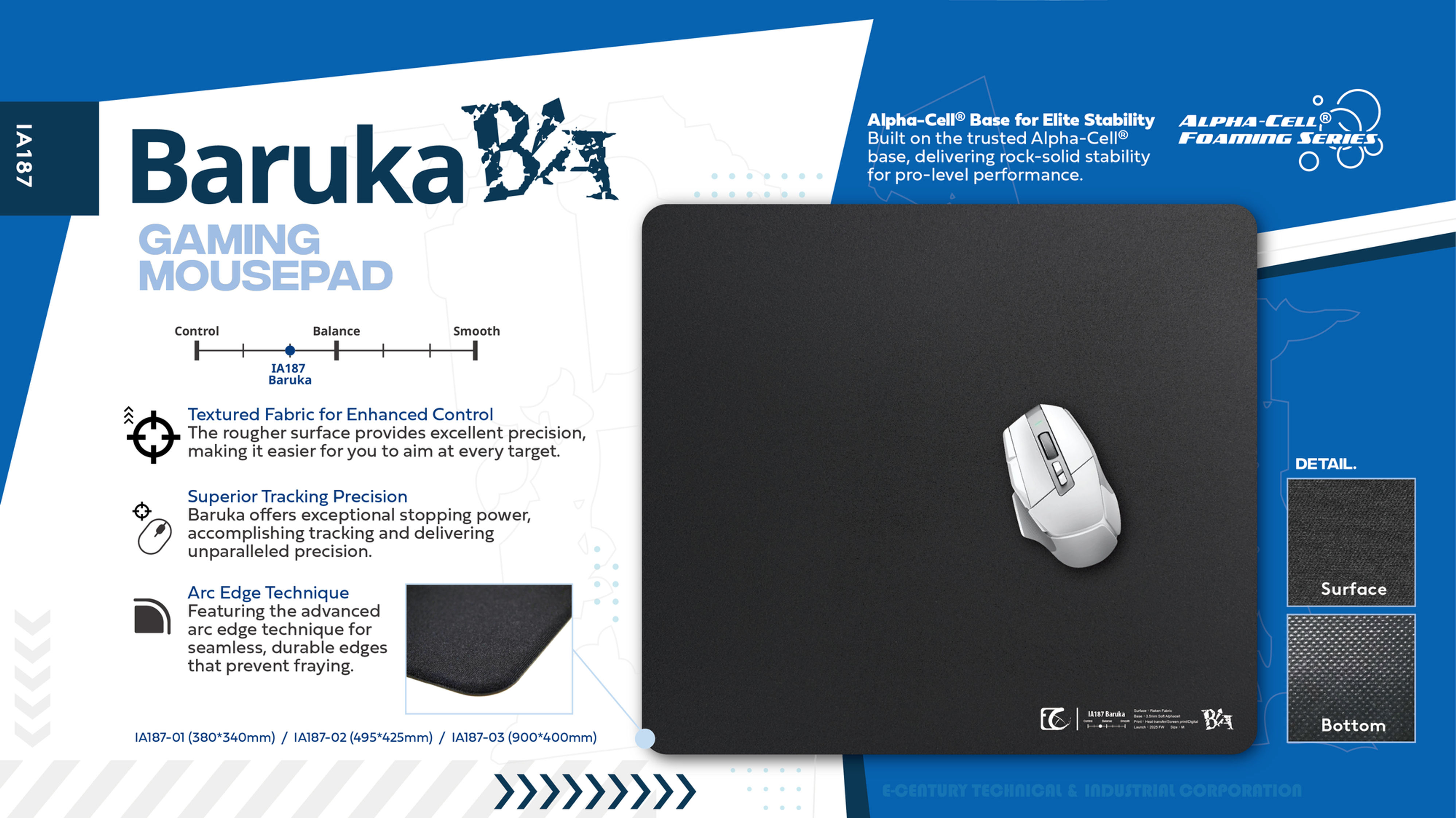 IA187︱Baruka Gaming mouse pad