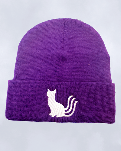 Purple Kitty Beanie | Flintwick Music