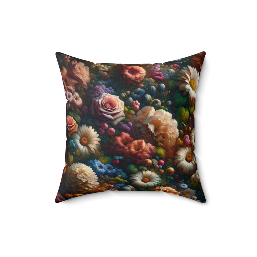 Miniatura: Garden Symphony - Spun Polyester Square Pillow