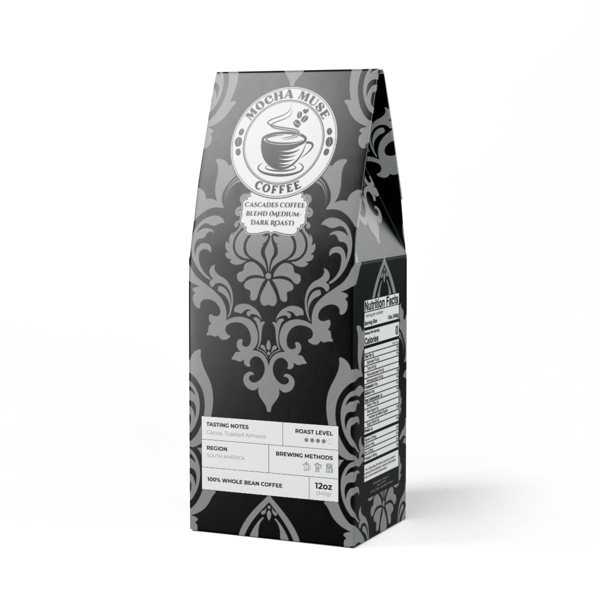 Mocha Muse - Cascades Coffee Blend (Medium-Dark Roast)