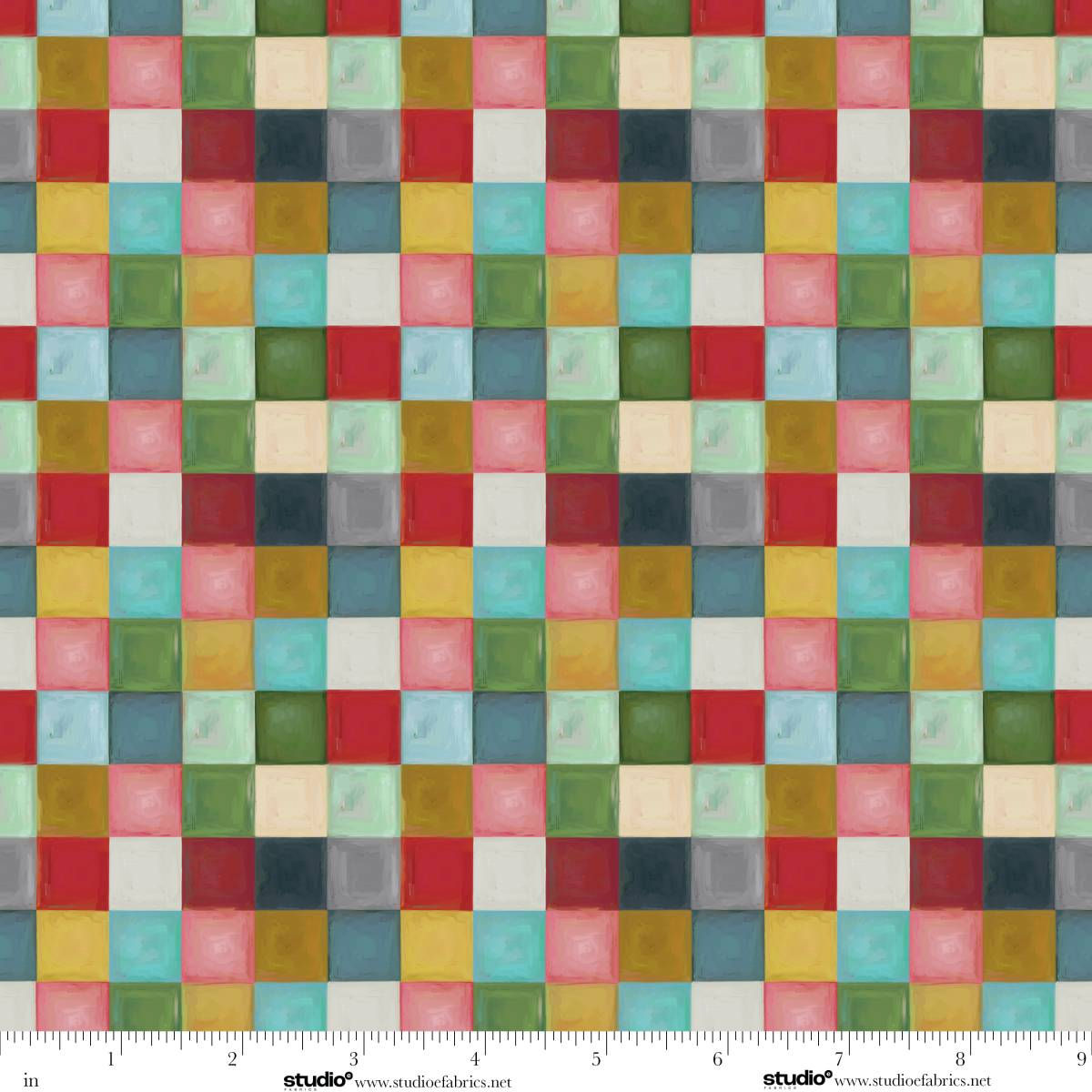 Studio E Fabrics - Holly Woods - Tiny Squares Tertiary