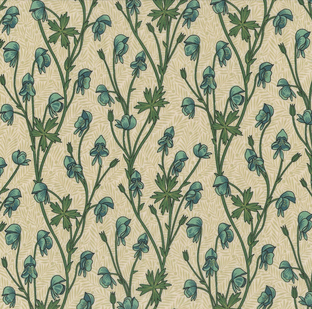 Free Spirit Fabrics - Bedford Park -Monkshood Mineral