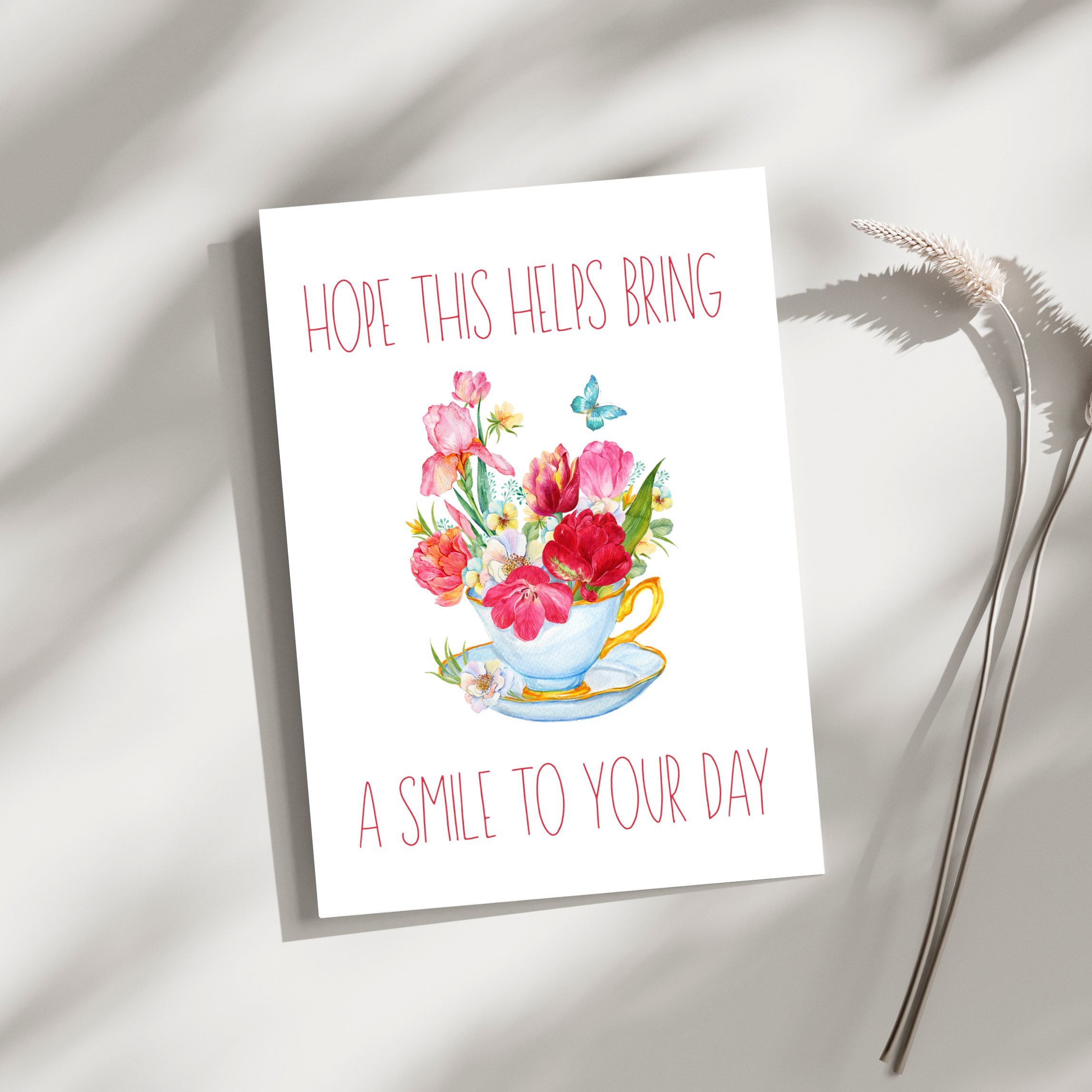 Hope This Helps Bring A Smile To Your Day | Blank Greeting Card