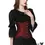 Thumbnail: burgundy Corset for Women by corset vogue otherside